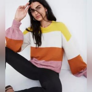 Madewell Gladwell Balloon Sleeve Pull-over Sweater